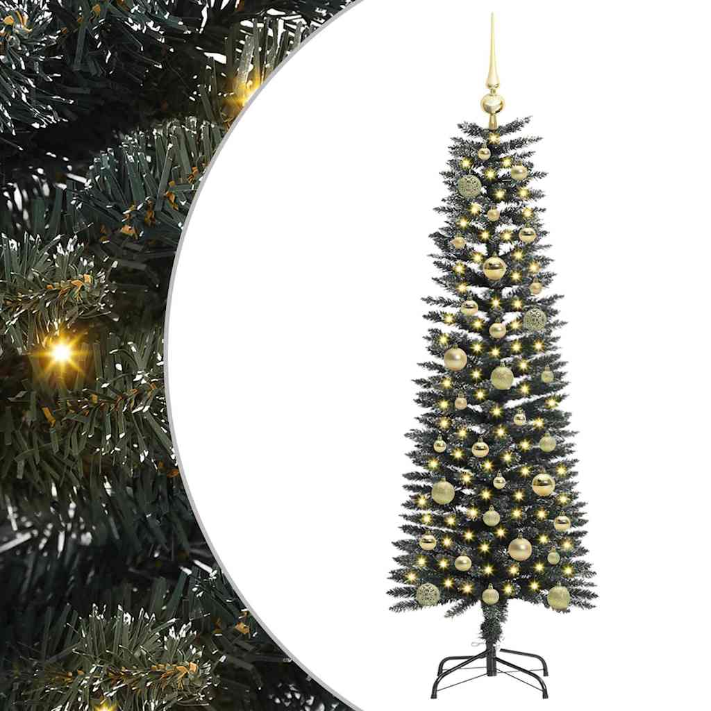 Albero di Natale artificiale con 150 LED Verde 43 x 43 x 150 cm