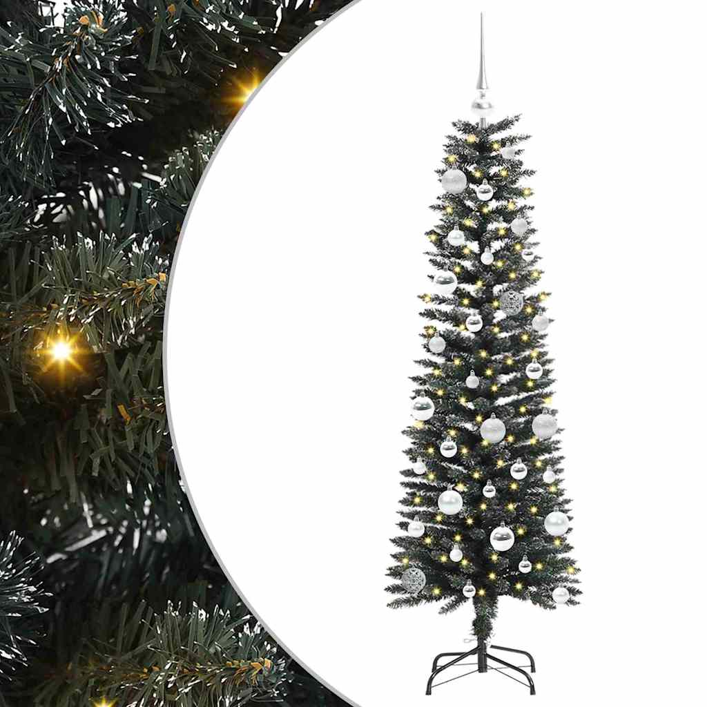 Albero di Natale artificiale con 150 LED Verde 43 x 43 x 150 cm