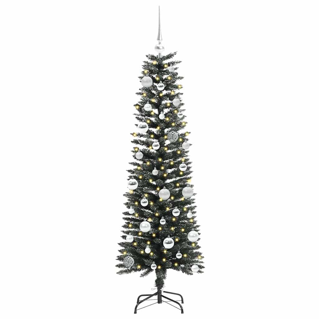 Albero di Natale artificiale con 150 LED Verde 43 x 43 x 150 cm