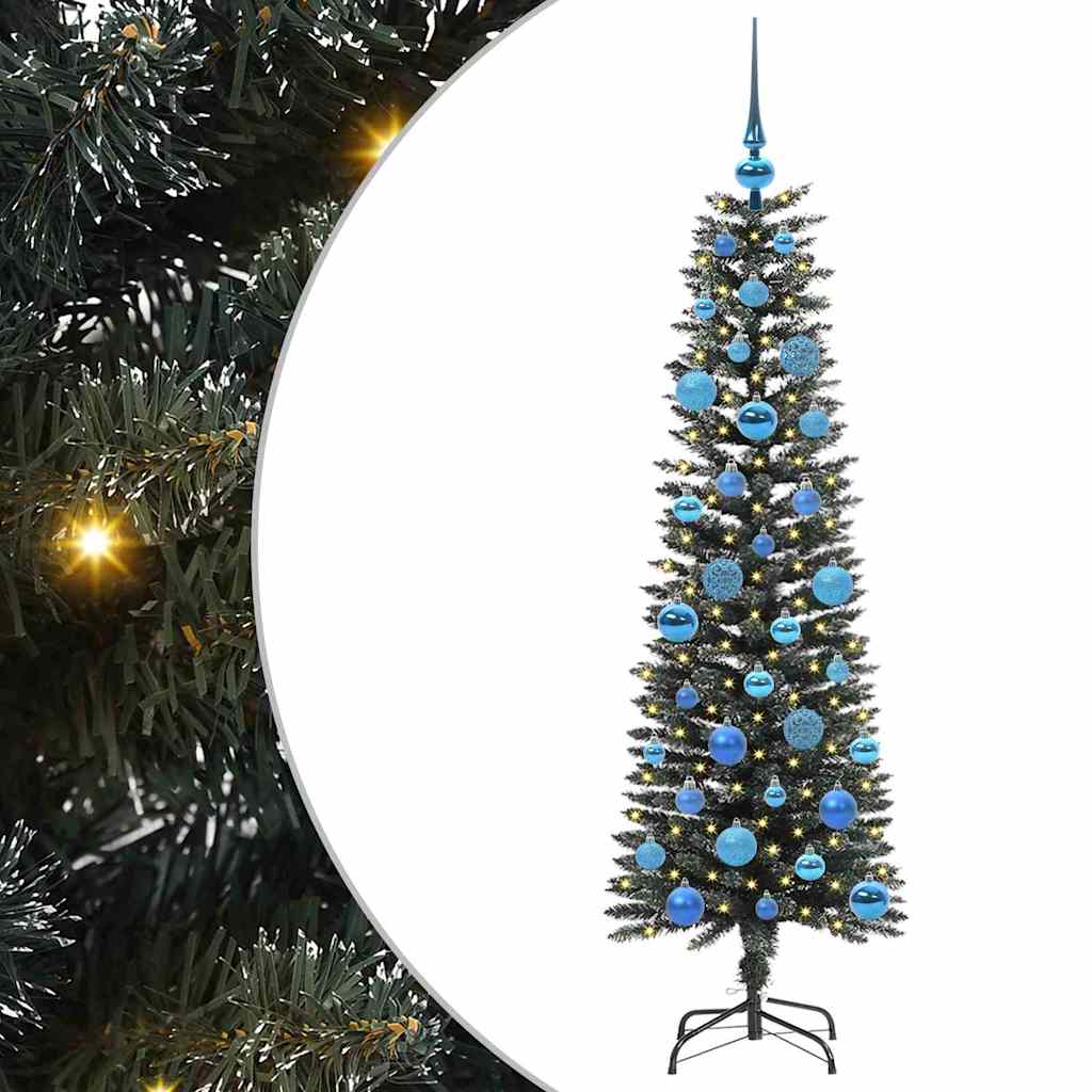 Albero di Natale artificiale con 150 LED Verde 43 x 43 x 150 cm