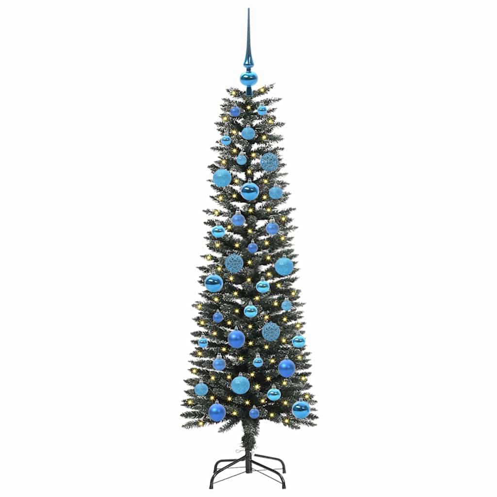 Albero di Natale artificiale con 150 LED Verde 43 x 43 x 150 cm