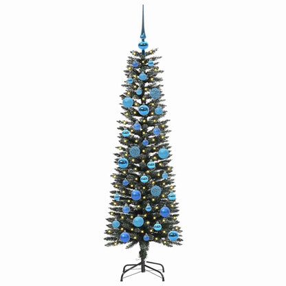 Albero di Natale artificiale con 150 LED Verde 43 x 43 x 150 cm