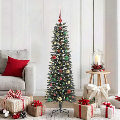 Albero di Natale artificiale con 150 LED Verde 43 x 43 x 150 cm