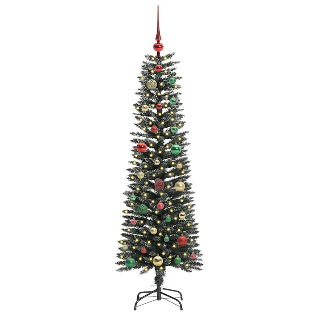 Albero di Natale artificiale con 150 LED Verde 43 x 43 x 150 cm