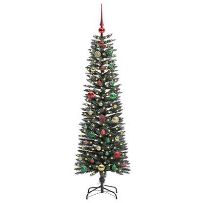 Albero di Natale artificiale con 150 LED Verde 43 x 43 x 150 cm