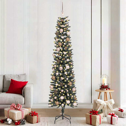 Albero di Natale artificiale con 300 LED Verde 58 x 58 x 210 cm