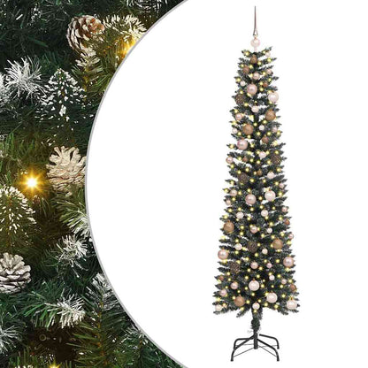 Albero di Natale artificiale con 300 LED Verde 58 x 58 x 210 cm