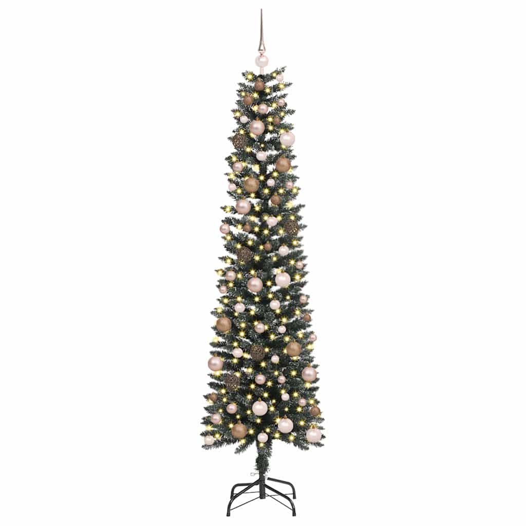 Albero di Natale artificiale con 300 LED Verde 58 x 58 x 210 cm