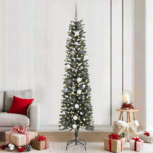 Albero di Natale artificiale con 300 LED Verde 58 x 58 x 210 cm