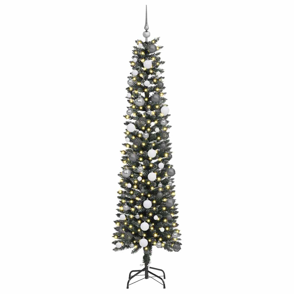 Albero di Natale artificiale con 300 LED Verde 58 x 58 x 210 cm