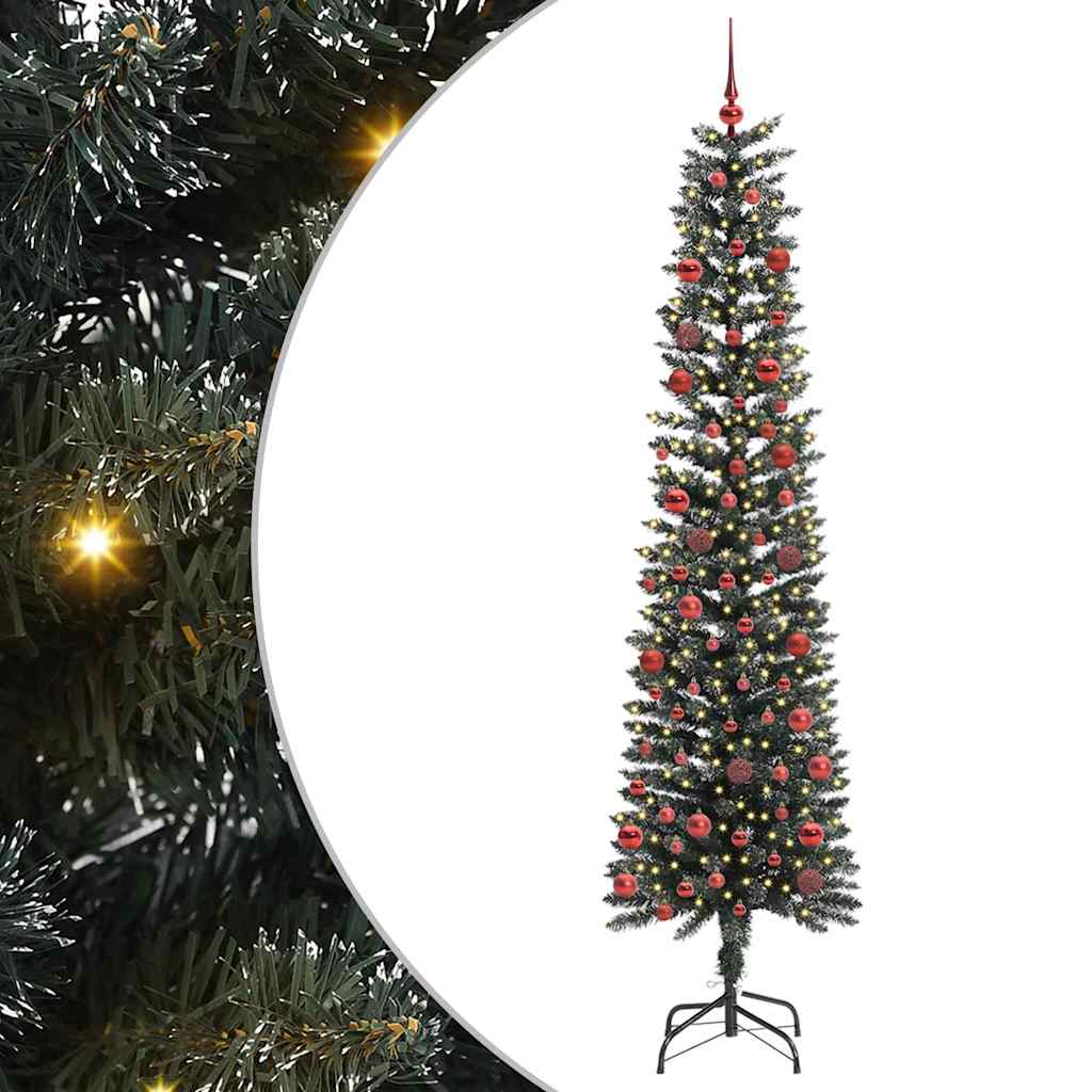 Albero di Natale artificiale con 300 LED Verde 58 x 58 x 210 cm