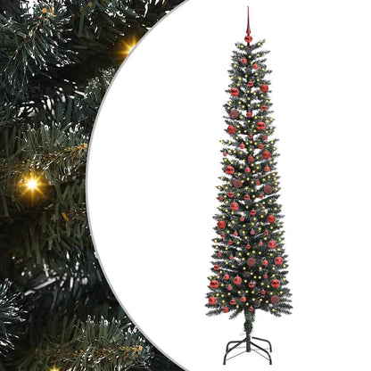 Albero di Natale artificiale con 300 LED Verde 58 x 58 x 210 cm