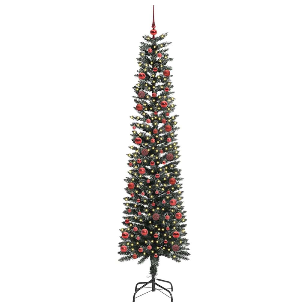Albero di Natale artificiale con 300 LED Verde 58 x 58 x 210 cm