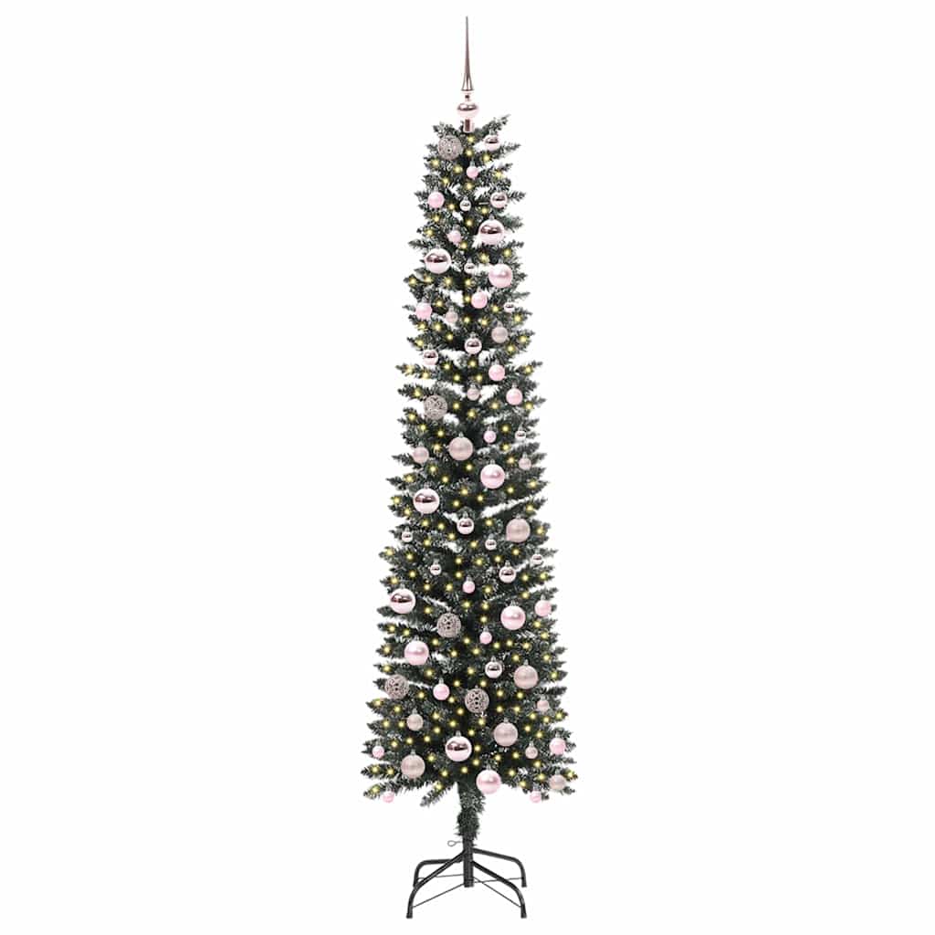 Albero di Natale artificiale con 300 LED Verde 58 x 58 x 210 cm