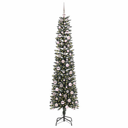 Albero di Natale artificiale con 300 LED Verde 58 x 58 x 210 cm