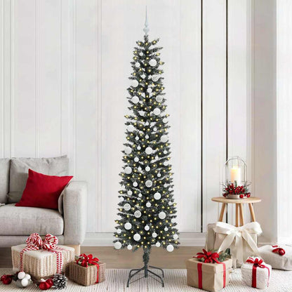 Albero di Natale artificiale con 300 LED Verde 58 x 58 x 210 cm
