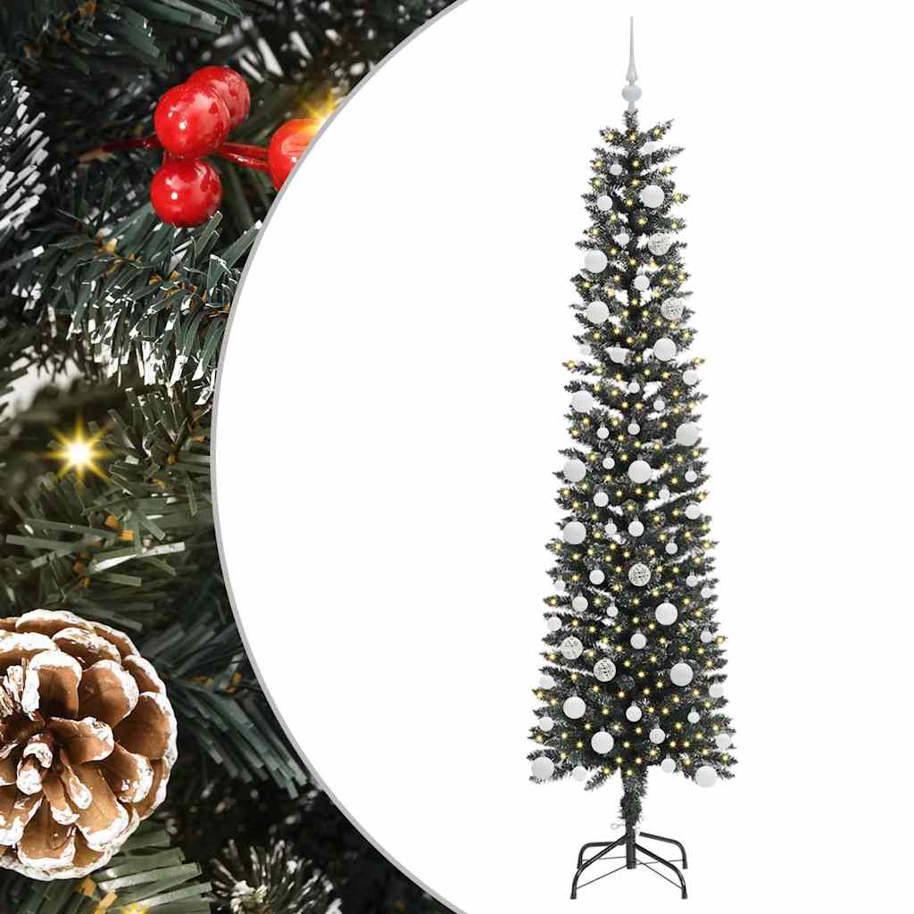 Albero di Natale artificiale con 300 LED Verde 58 x 58 x 210 cm