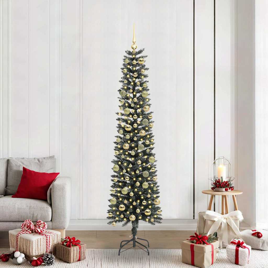 Albero di Natale artificiale con 300 LED Verde 58 x 58 x 210 cm