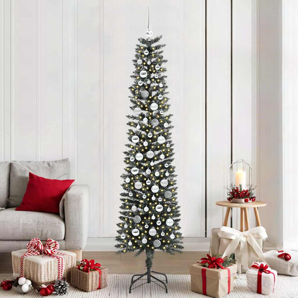 Albero di Natale artificiale con 300 LED Verde 58 x 58 x 210 cm
