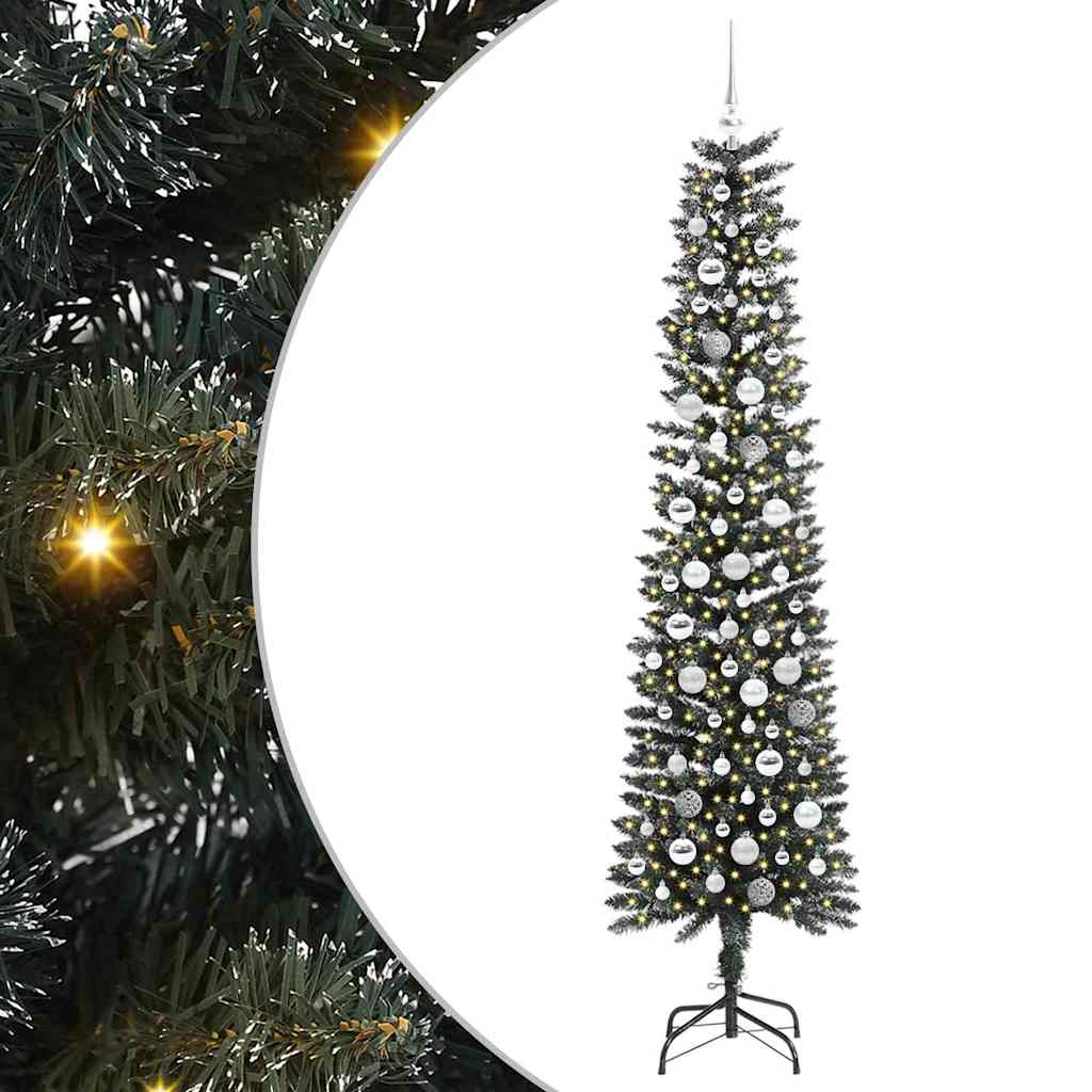 Albero di Natale artificiale con 300 LED Verde 58 x 58 x 210 cm