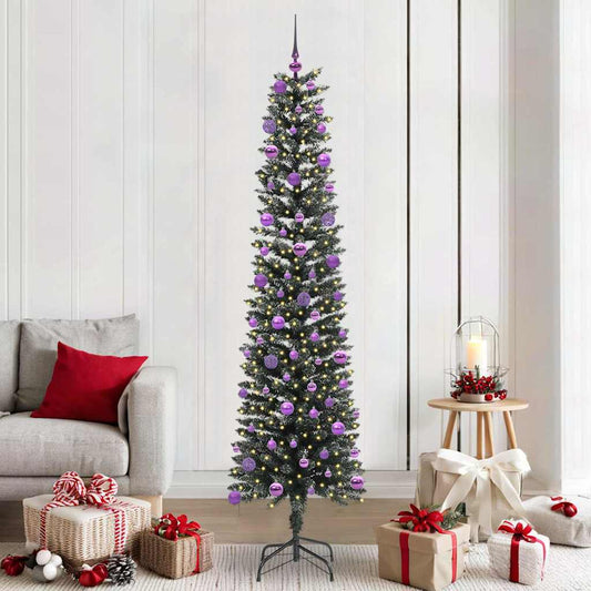 Albero di Natale artificiale con 300 LED Verde 58 x 58 x 210 cm