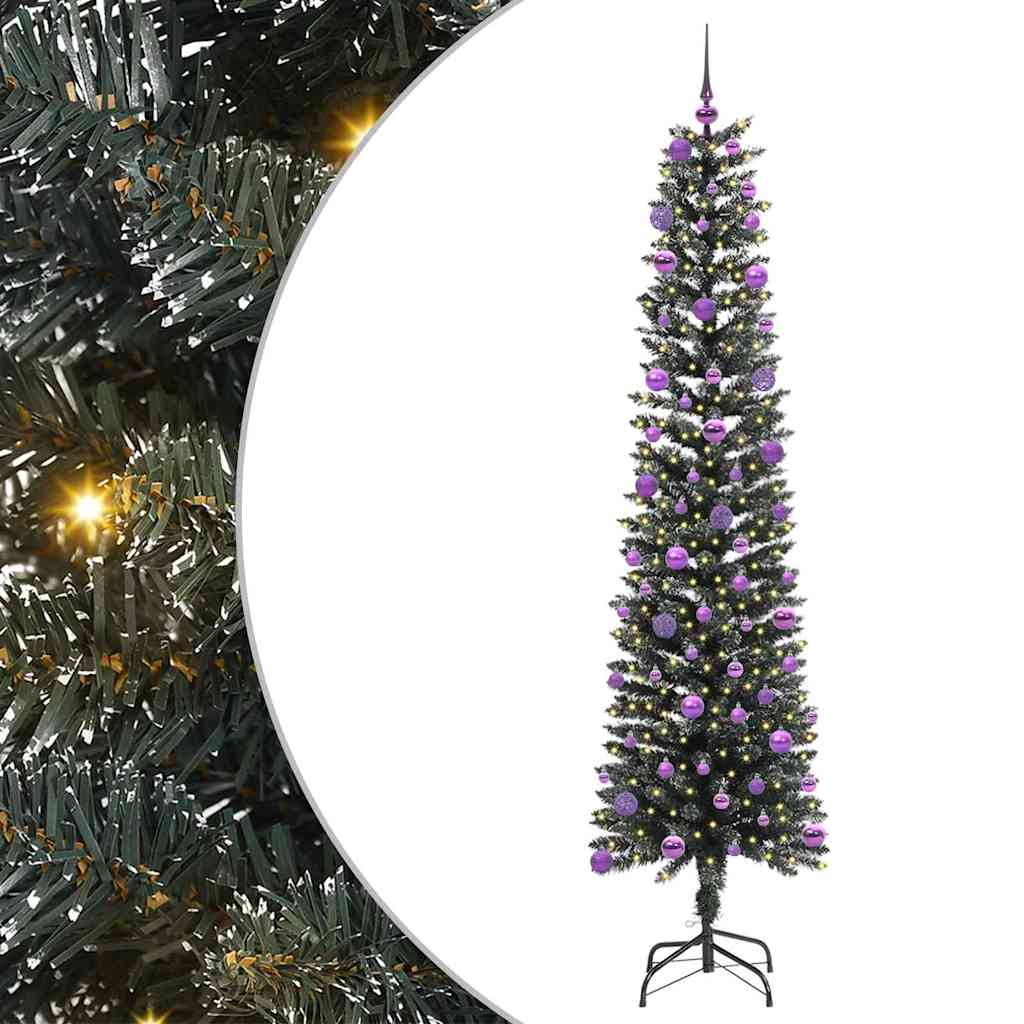 Albero di Natale artificiale con 300 LED Verde 58 x 58 x 210 cm