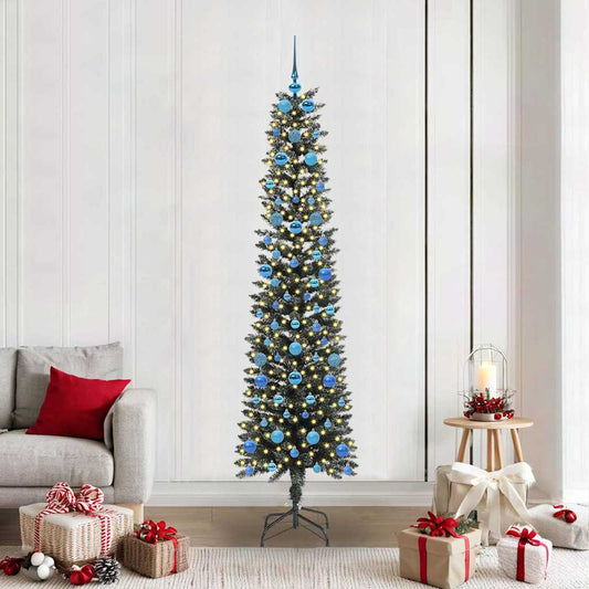 Albero di Natale artificiale con 300 LED Verde 58 x 58 x 210 cm