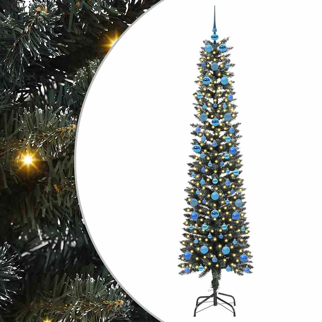 Albero di Natale artificiale con 300 LED Verde 58 x 58 x 210 cm