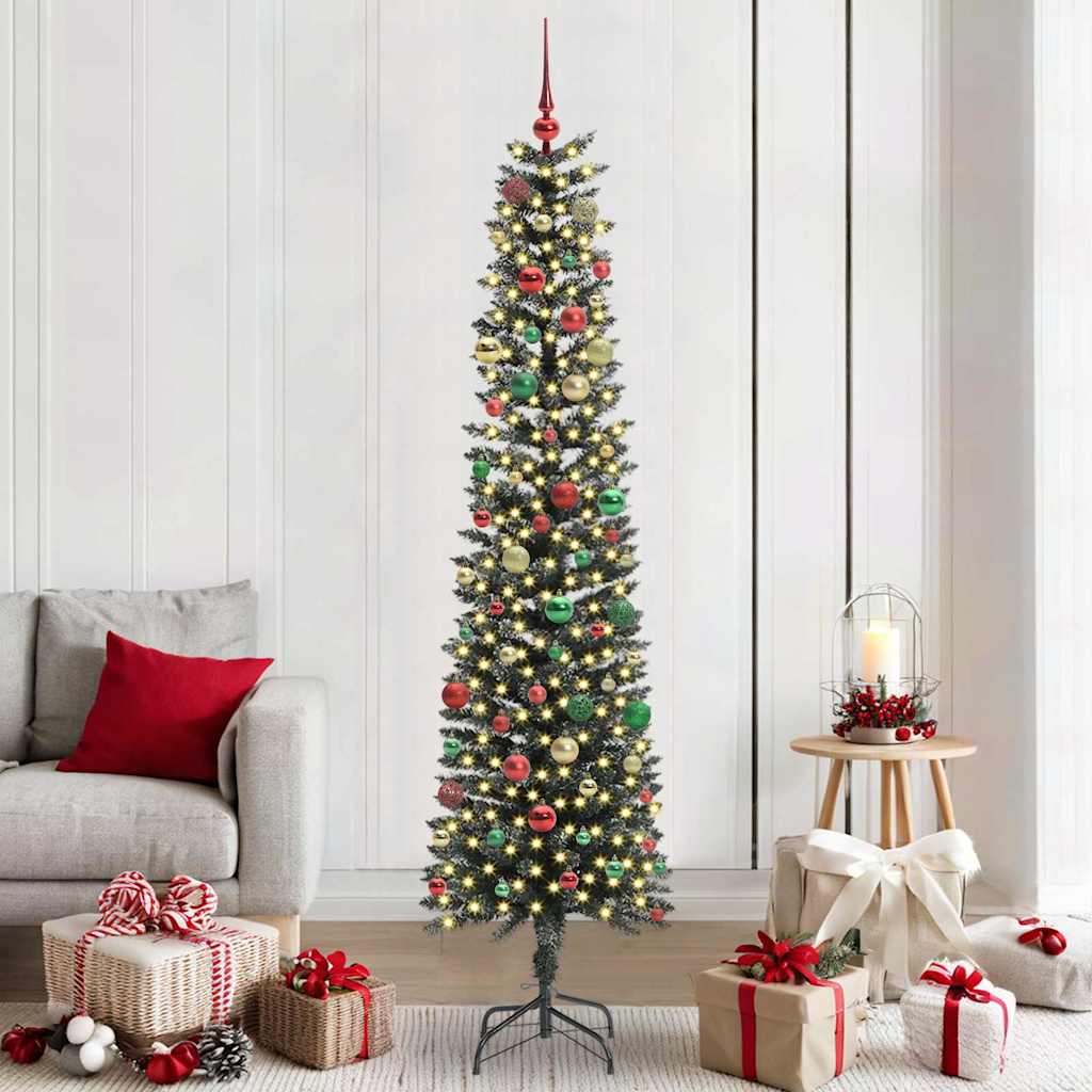 Albero di Natale artificiale con 300 LED Verde 58 x 58 x 210 cm