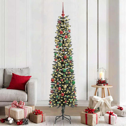 Albero di Natale artificiale con 300 LED Verde 58 x 58 x 210 cm