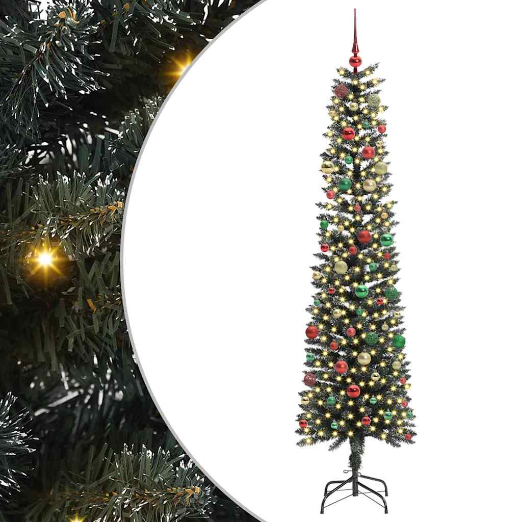 Albero di Natale artificiale con 300 LED Verde 58 x 58 x 210 cm