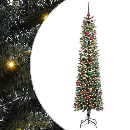 Albero di Natale artificiale con 300 LED Verde 58 x 58 x 210 cm