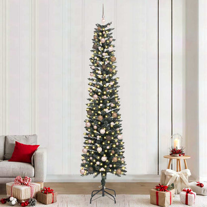 Albero di Natale artificiale con 300 LED Verde 58 x 58 x 240 cm