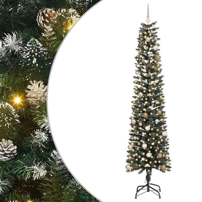 Albero di Natale artificiale con 300 LED Verde 58 x 58 x 240 cm
