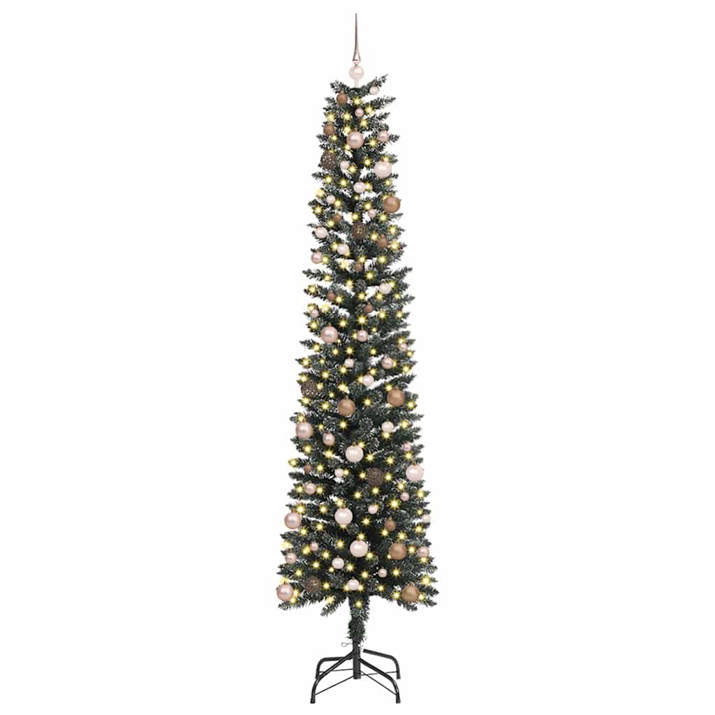 Albero di Natale artificiale con 300 LED Verde 58 x 58 x 240 cm