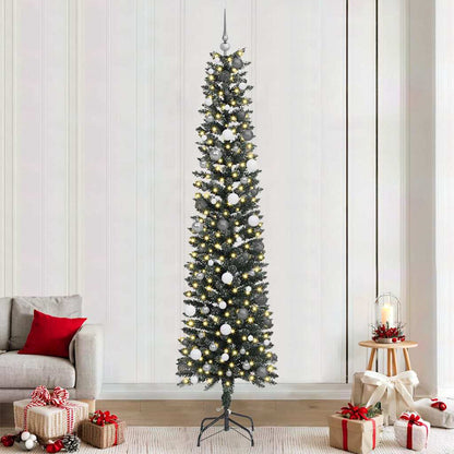 Albero di Natale artificiale con 300 LED Verde 58 x 58 x 240 cm
