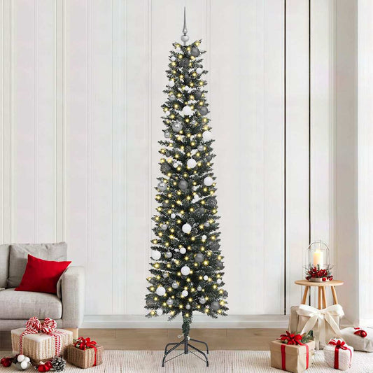 Albero di Natale artificiale con 300 LED Verde 58 x 58 x 240 cm