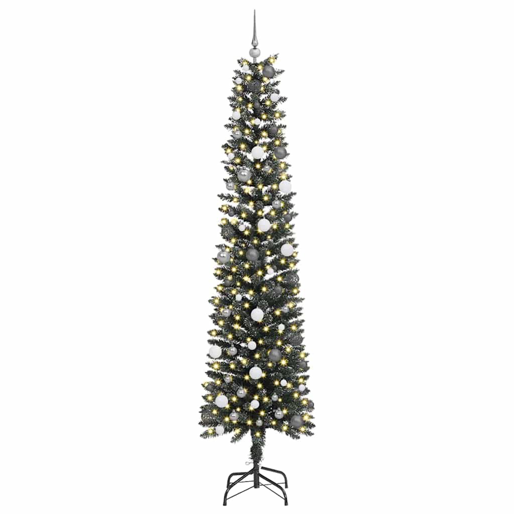 Albero di Natale artificiale con 300 LED Verde 58 x 58 x 240 cm