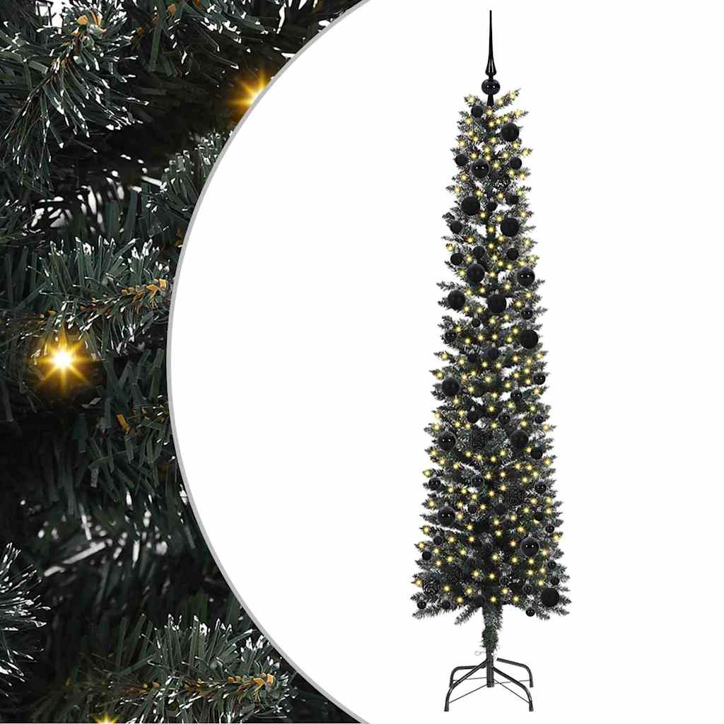 Albero di Natale artificiale con 300 LED Verde 58 x 58 x 240 cm