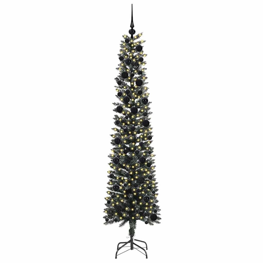 Albero di Natale artificiale con 300 LED Verde 58 x 58 x 240 cm