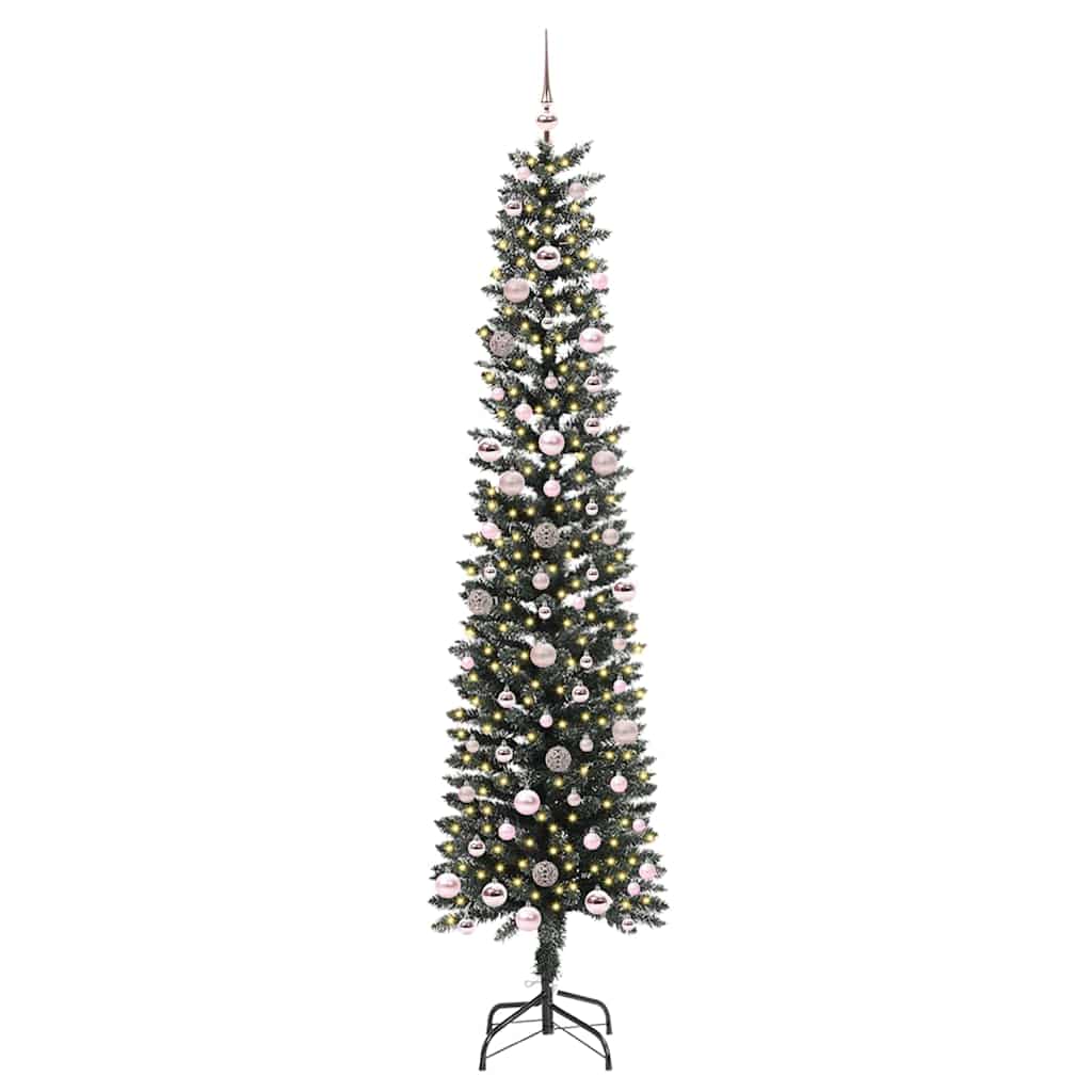 Albero di Natale artificiale con 300 LED Verde 58 x 58 x 240 cm