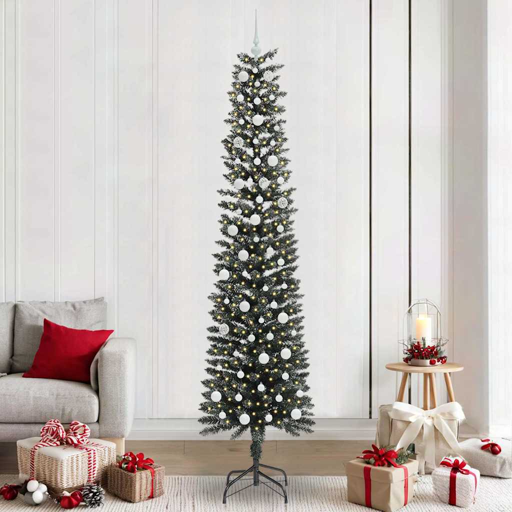 Albero di Natale artificiale con 300 LED Verde 58 x 58 x 240 cm