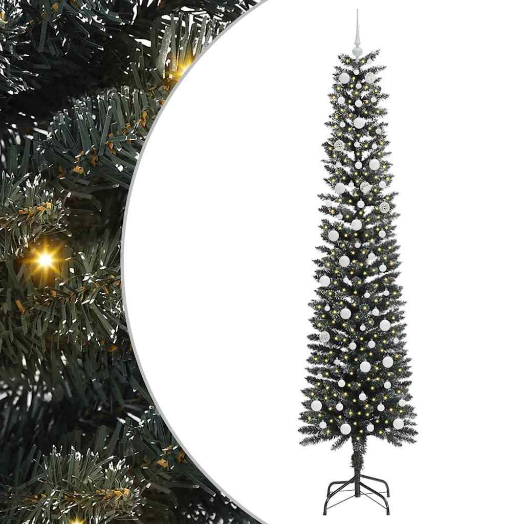 Albero di Natale artificiale con 300 LED Verde 58 x 58 x 240 cm