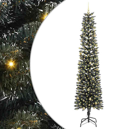 Albero di Natale artificiale con 300 LED Verde 58 x 58 x 240 cm