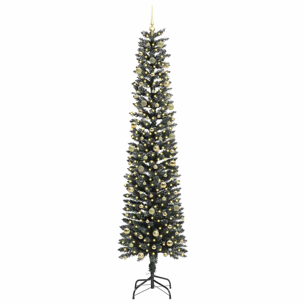 Albero di Natale artificiale con 300 LED Verde 58 x 58 x 240 cm