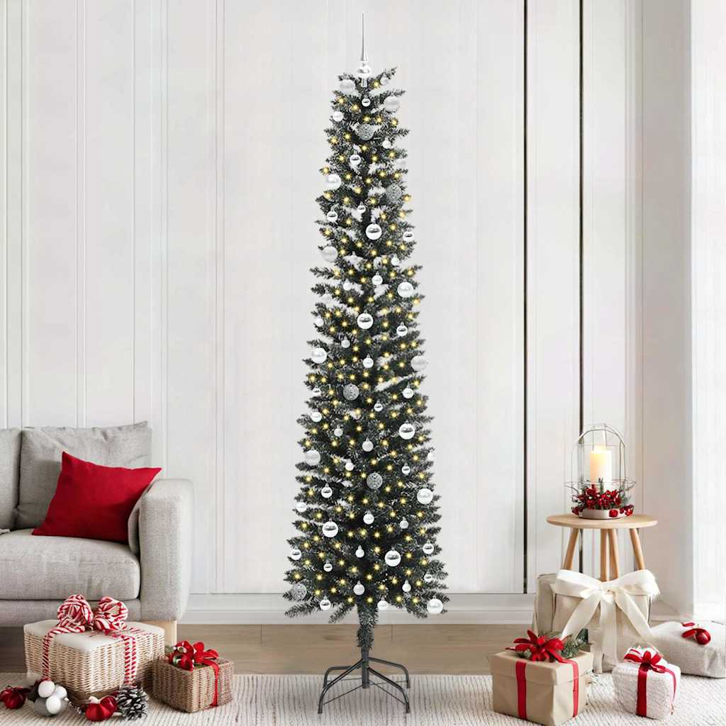 Albero di Natale artificiale con 300 LED Verde 58 x 58 x 240 cm