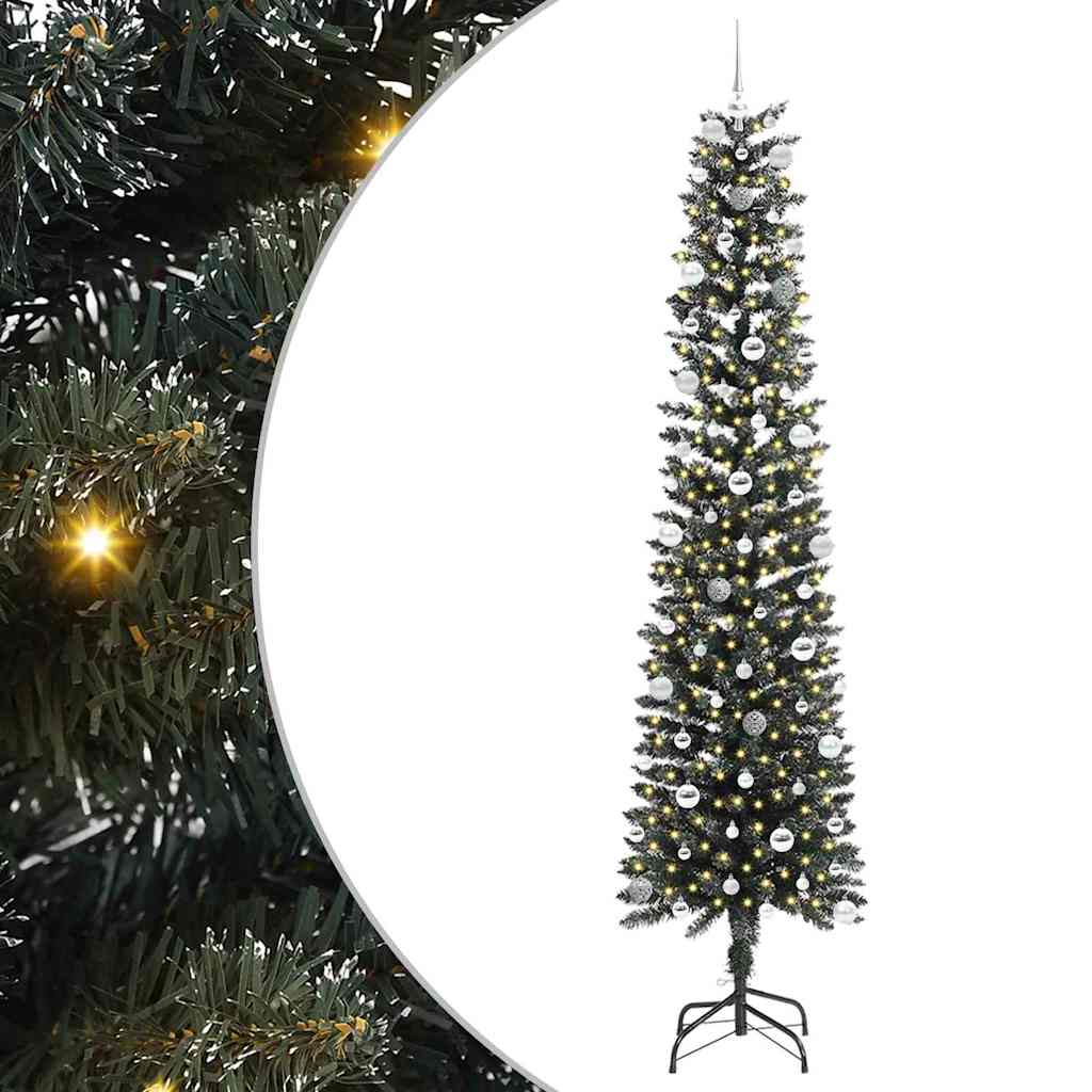 Albero di Natale artificiale con 300 LED Verde 58 x 58 x 240 cm