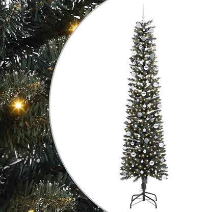 Albero di Natale artificiale con 300 LED Verde 58 x 58 x 240 cm
