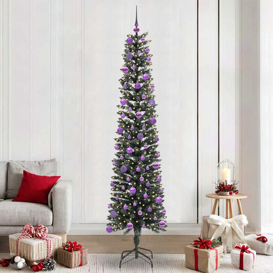 Albero di Natale artificiale con 300 LED Verde 58 x 58 x 240 cm