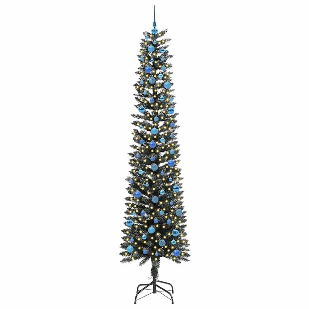 Albero di Natale artificiale con 300 LED Verde 58 x 58 x 240 cm